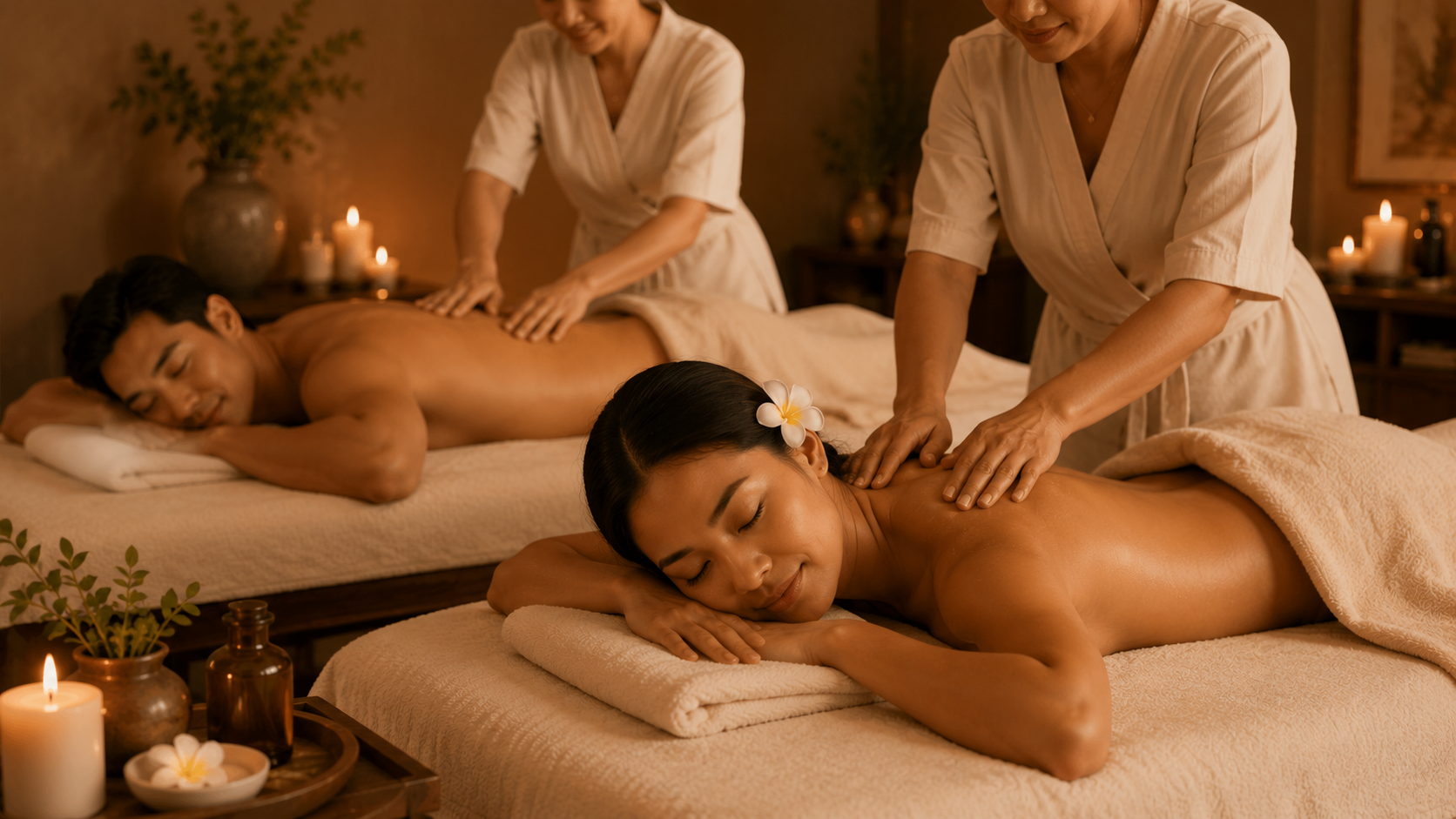 Couples massage treatment